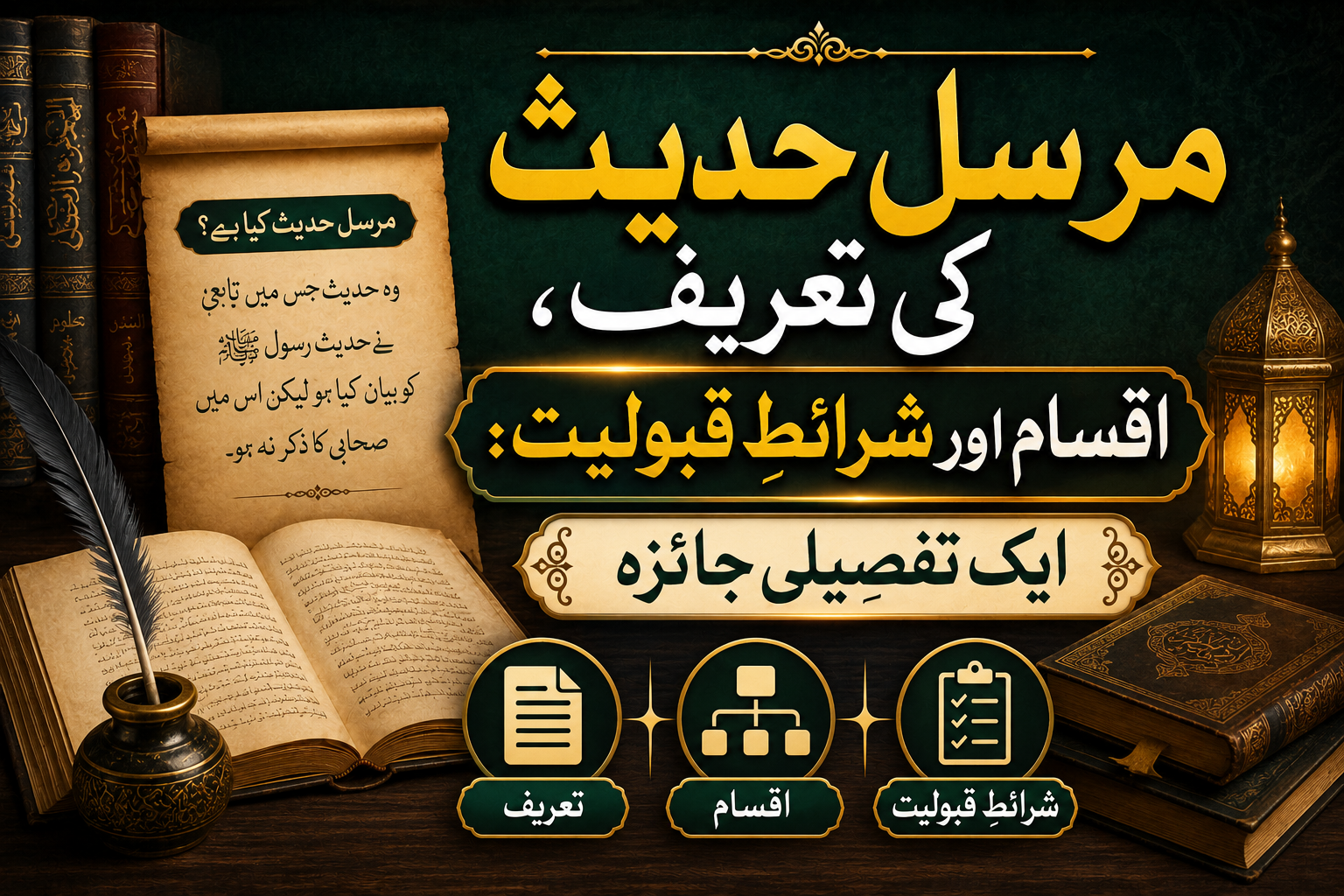 مرسل حدیث کی تعریف، اقسام اور شرائطِ قبولیت: ایک تفصیلی جائزہ